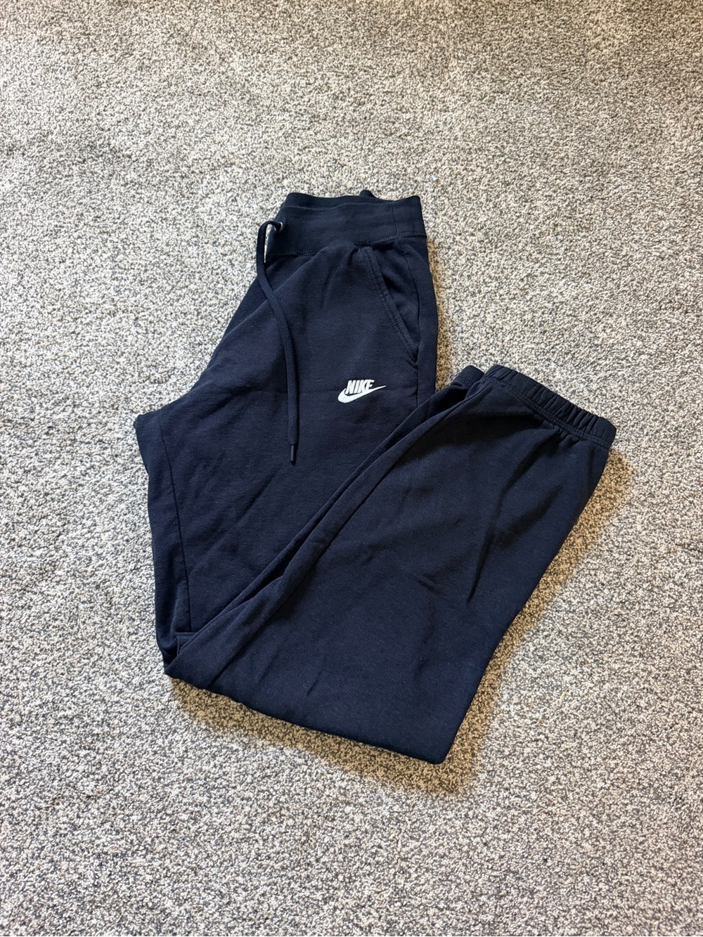 Nike Black Women' Light Weight Joggers with White Swoosh Size Small